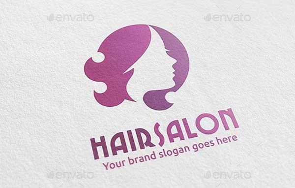 Woman Hair Salon Logos