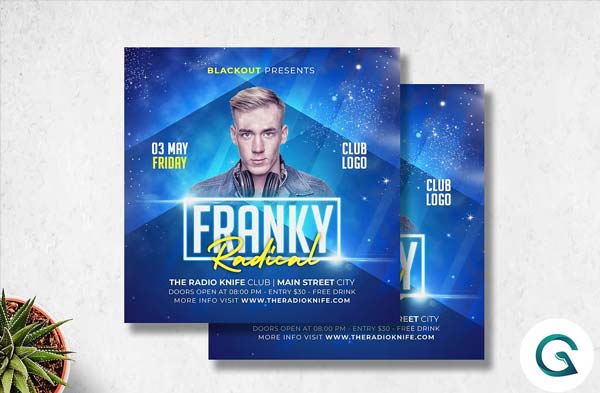 Artist Flyer Editable Template