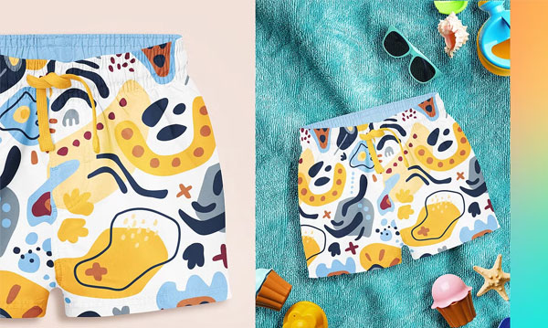 Baby Swimming Shorts Mockup