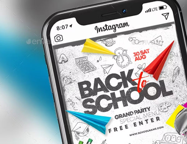 Back To School Flyer Free PSD