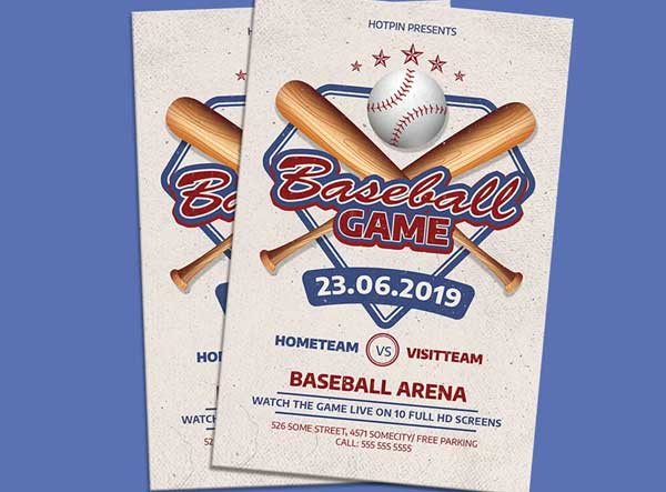 Baseball Flyer Editable Template