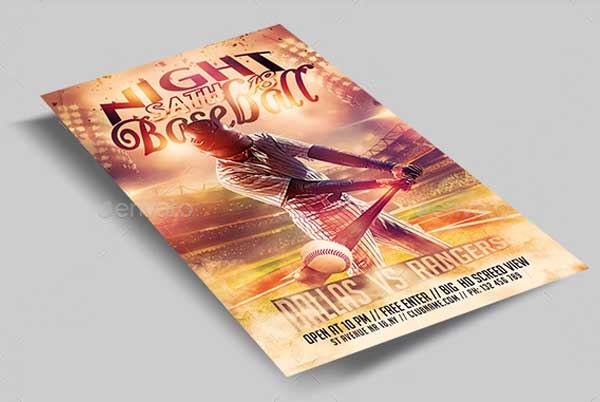 Baseball Flyer Free PSD Download