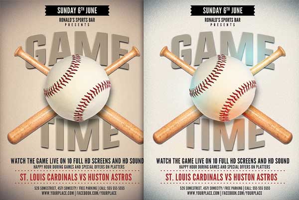 Baseball Game Flyer Template Download