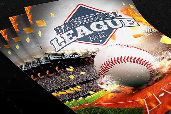 Baseball League Flyer Download