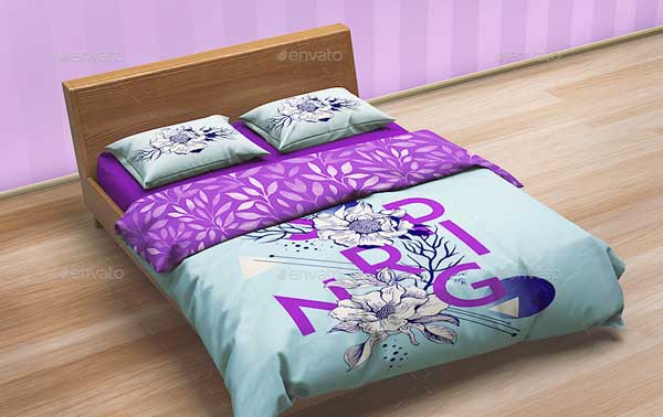 Bedding Sets and  Bed Linen Mockup