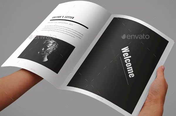 Blank Magazine Template Free