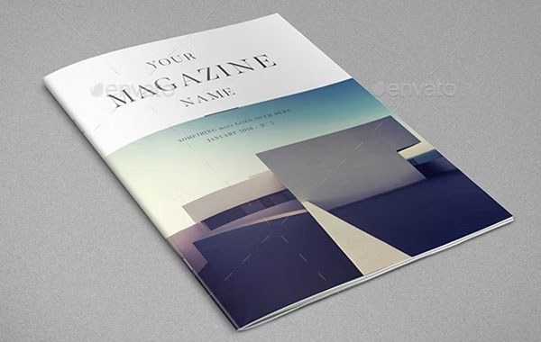 Clean Minimal Magazine Template Download