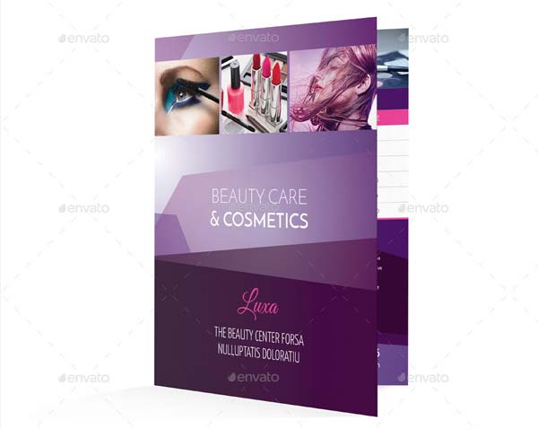 Cosmetics Bifold Brochure Design