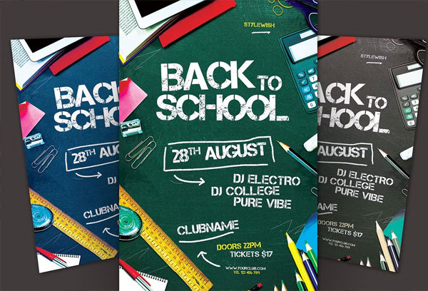 Creative Back to School Flyer Template