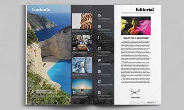 Download For Traveling Magazine Template