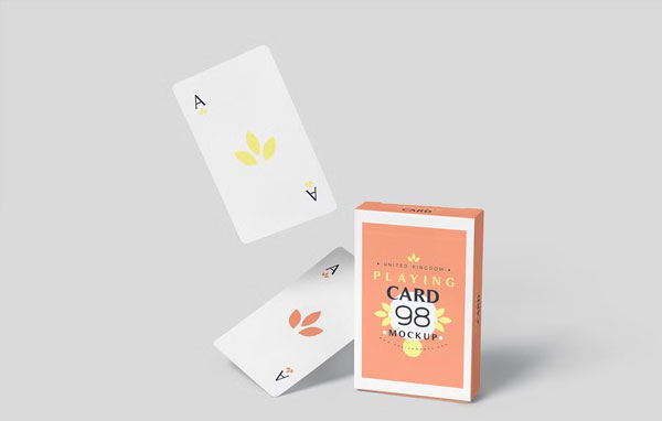 Editable Playing Cards Box Mockups