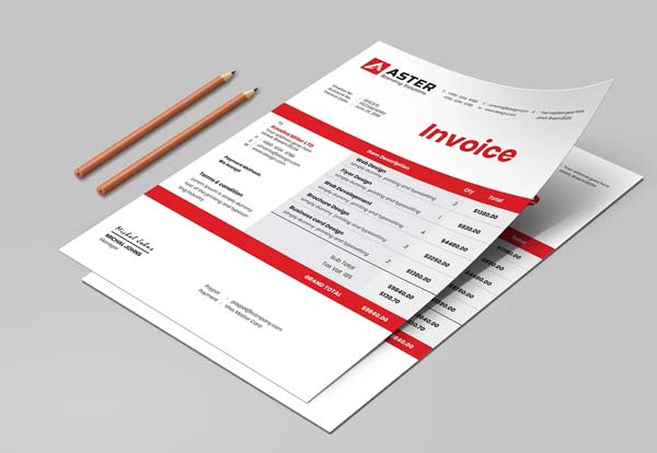 Editable Travel Service Invoice Template