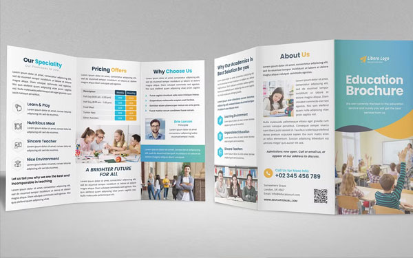 Education School Trifold Brochure Download