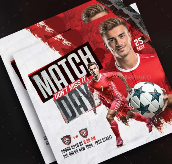 Football Soccer Flyer Editable Template