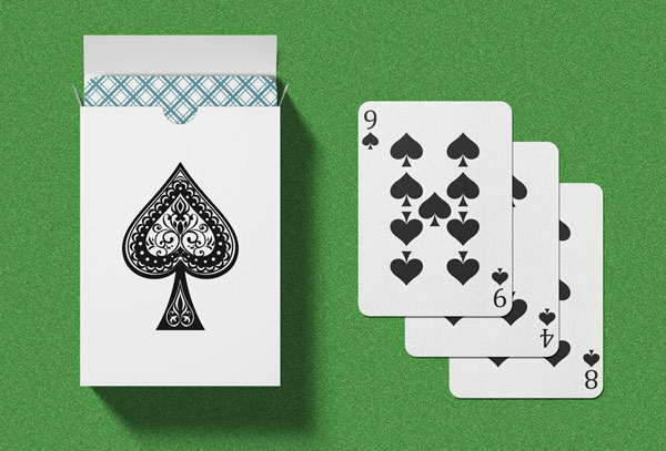 Free Playing Cards Mockup Simple Template