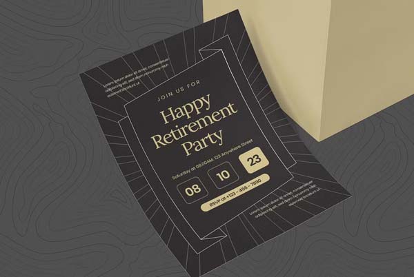 Happy Retirement Party Event Invitation