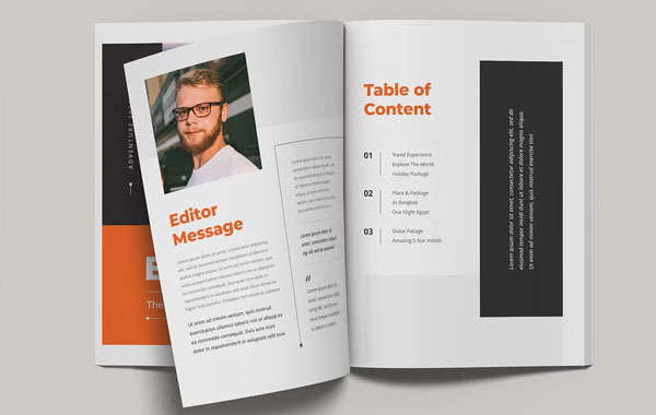 Magazine Template Free Download