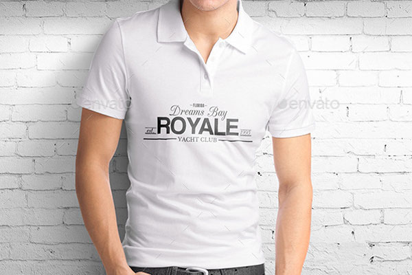 Man Polo Shirt Mock-Up Download