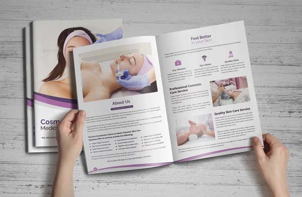 Medical Cosmetic Skin Care Brochure Design