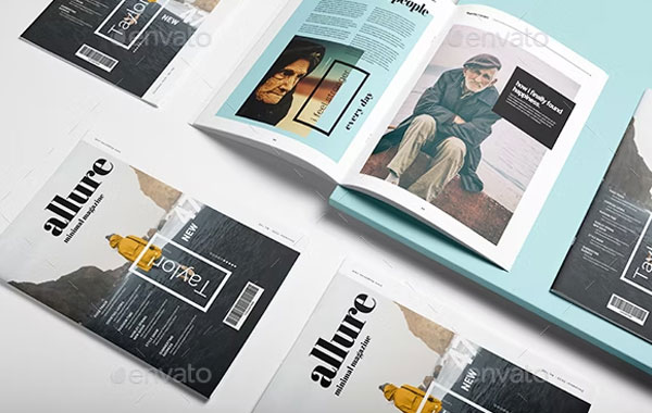 Minimal Magazine Template Free PSD Download