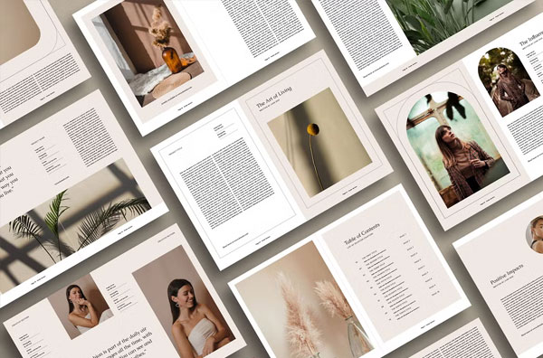 Minimalist Magazine Cover Template Download