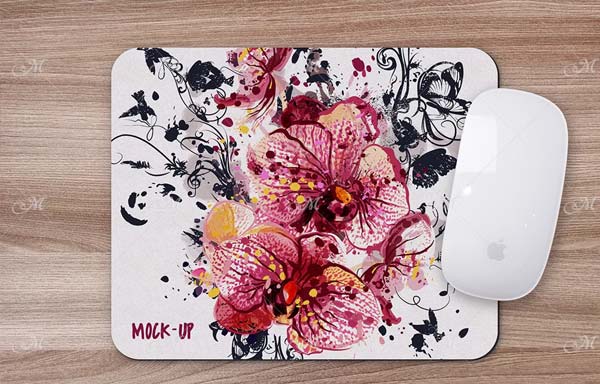 Mouse Pad Mock-up PSD Smart Object