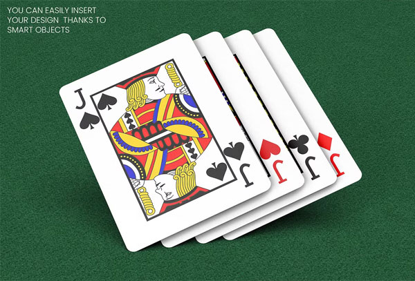 Playing Cards Mockup Photoshop Free