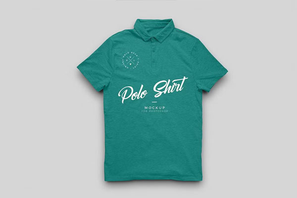 Polo Neck TShirt Mockup