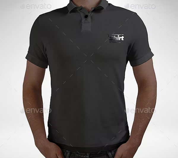 Polo T-shirt Mockup Download