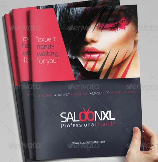 Printable Beauty Salon Brochure Template Download