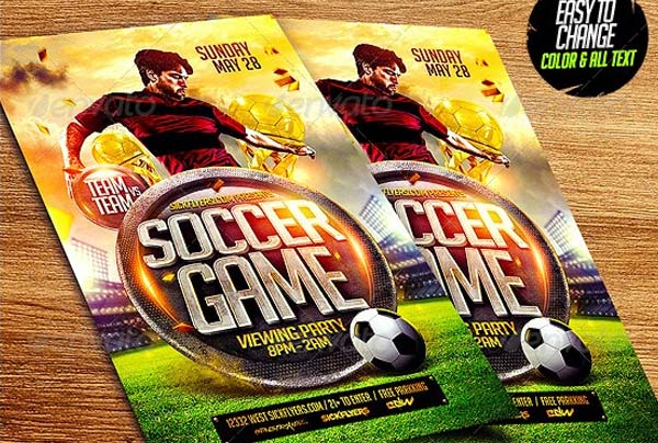 Printable Soccer Flyer Template Download