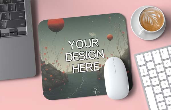 Rectangular Mouse Pad PSD Mockup