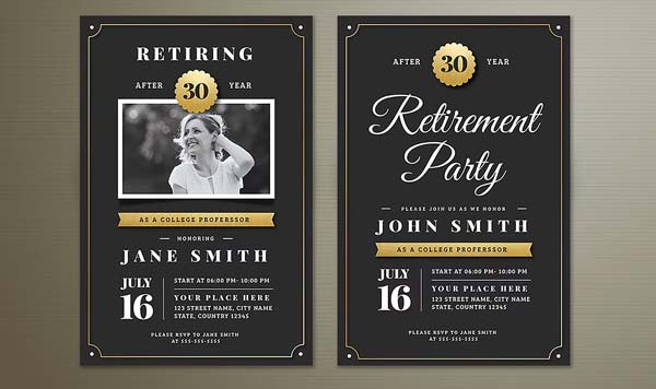 Retirement Invitation Template