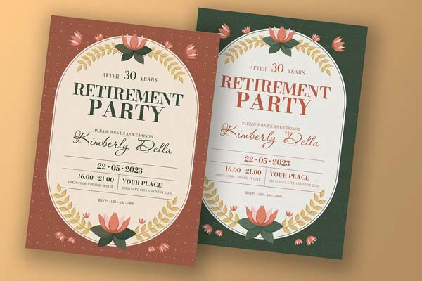 Retirement Invitation Templates