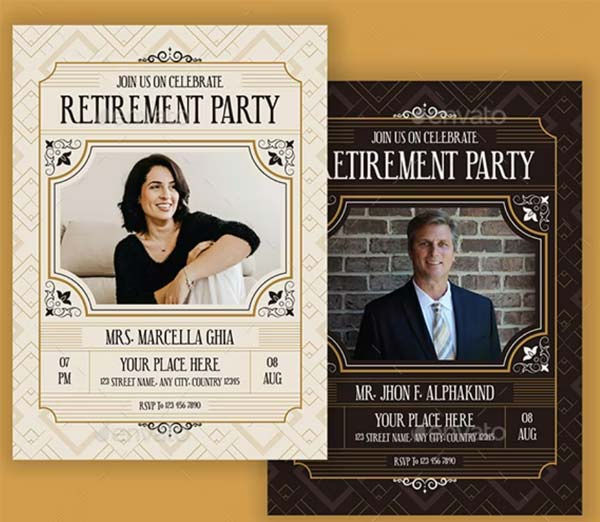 Retirement Party Invitation Templates