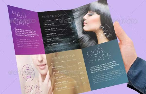 Sample Skin Care Brochure Template