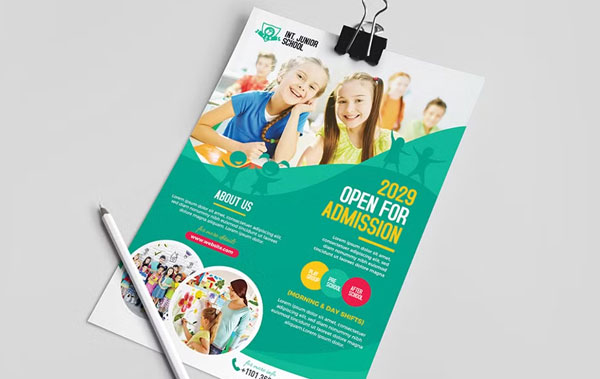 School Admission Flyer Template