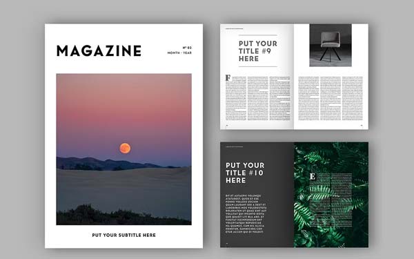 School Magazine Template Download