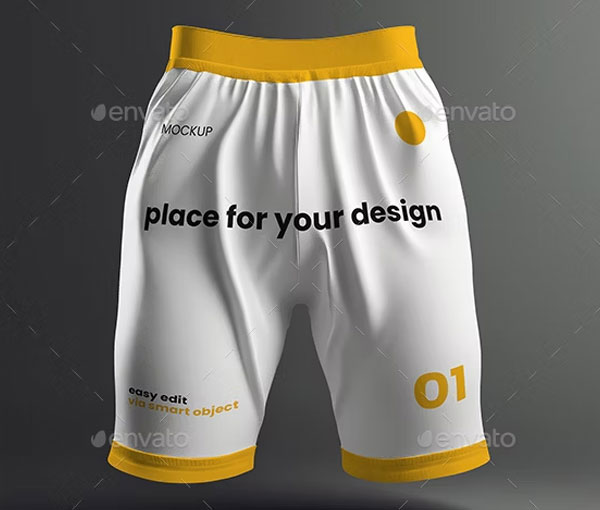 Shorts Mockup PSD Free Download