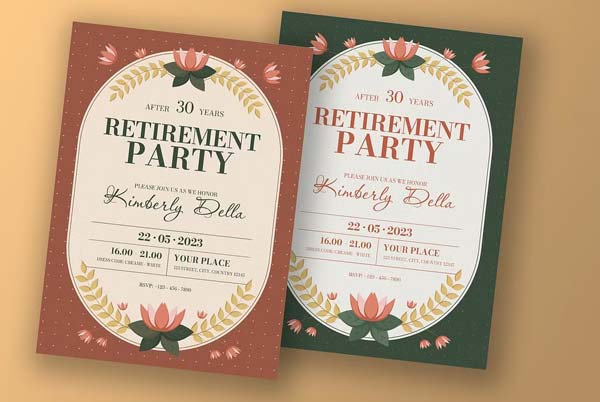 Simple Retirement Party Invitation