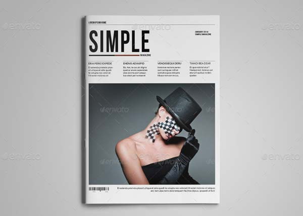 Simple Women Fashion Magazine Template