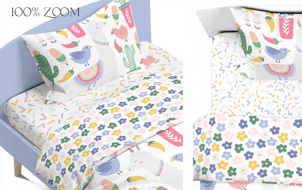 Single Bedding Mockup Set