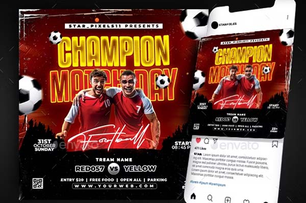 Soccer Flyer Templates