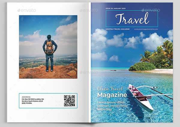 Travel Magazine Cover Design