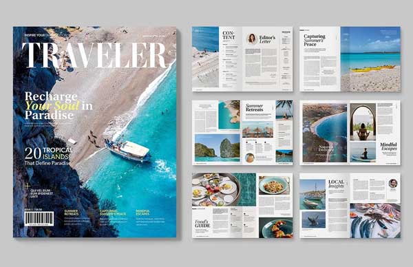 Traveler Magazine Letter Template