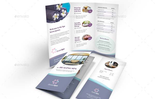 Wellness Spa Trifold Brochure Download