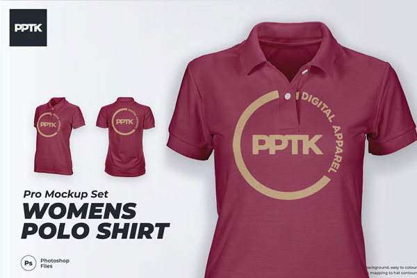 Womens Polo Shirt Mockup